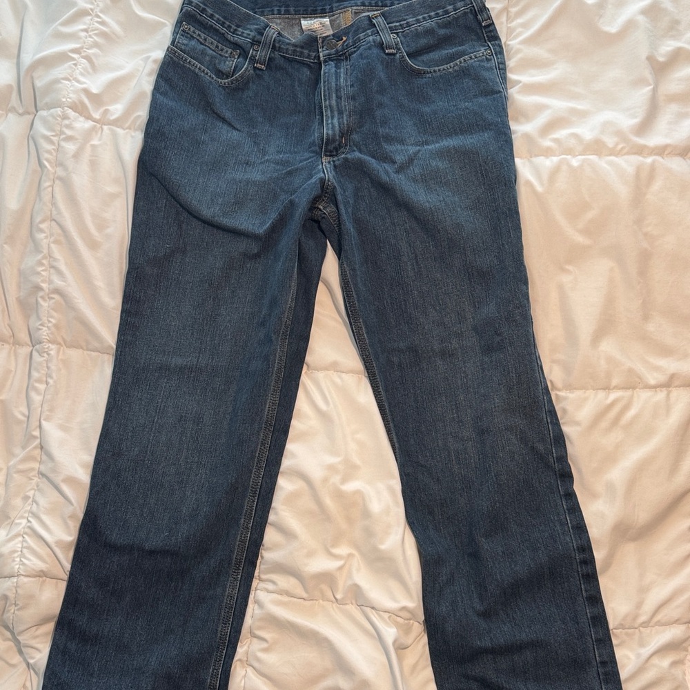 Carhartt Men's Straight Blue Jeans
